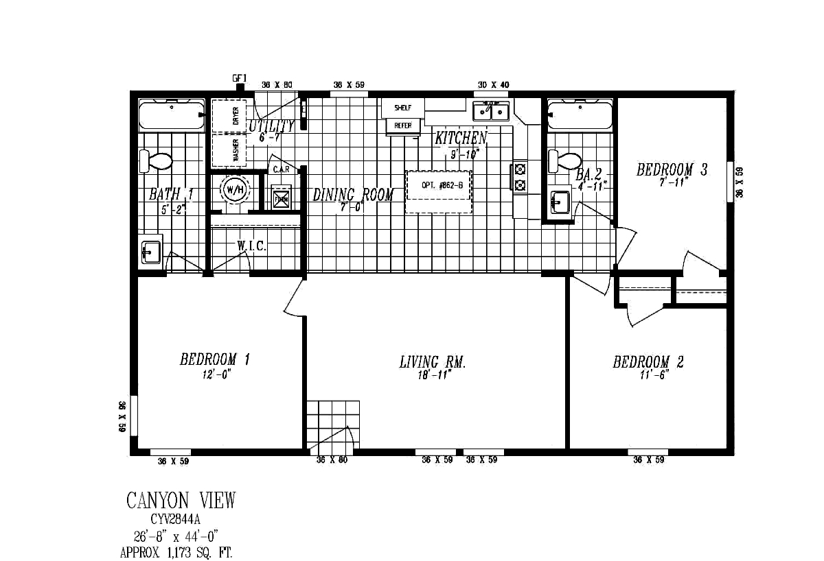 The Canyon View CYN2844A by Marlette Homes Elite Housing